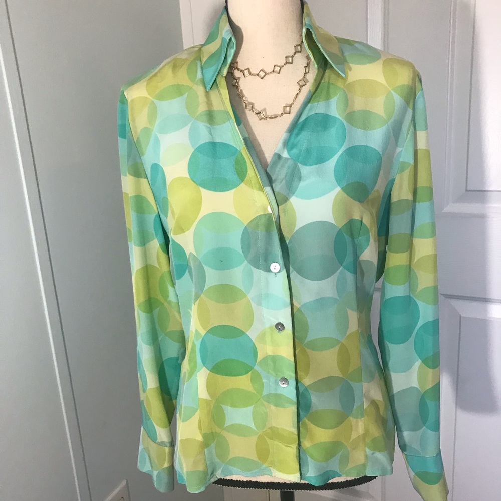 Vintage Maggy London silk blouse